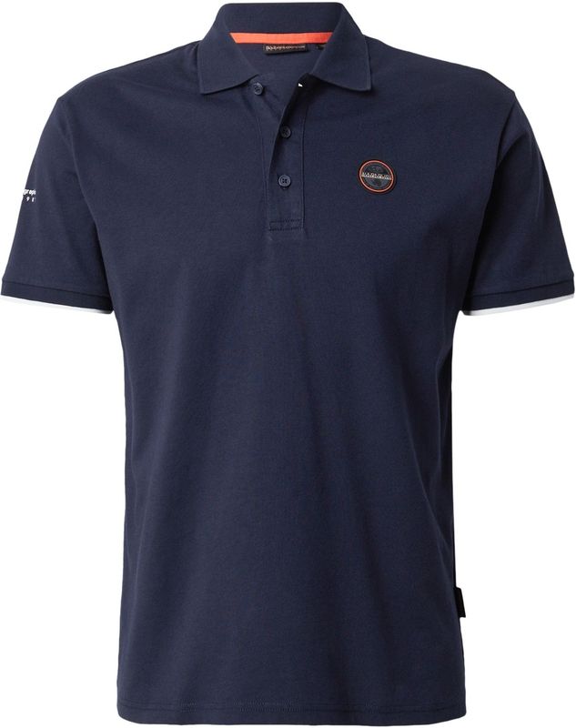 Napapijri - Badge - Poloshirt - Neutraal - Hoogwaardige Materialen