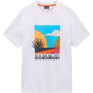 Napapijri - Arbia - T-shirt - Wit - Katoen