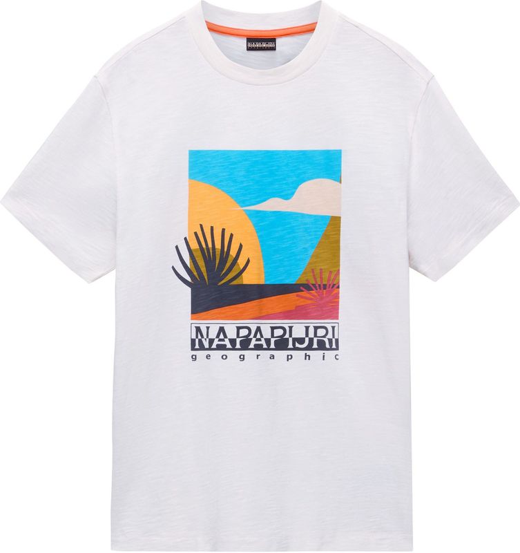 Napapijri - Arbia - T-shirt - Wit - Katoen