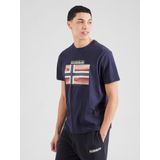 Napapijri - Cotton Crew Neck - T-Shirt - Blauw - Katoen