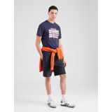 Napapijri - Cotton Crew Neck - T-Shirt - Blauw - Katoen