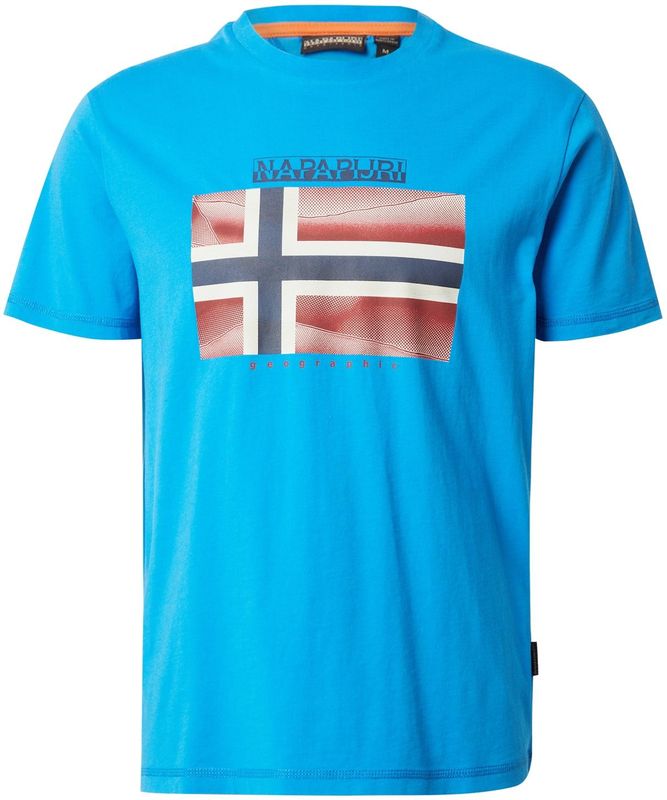 S-Lari T-shirt - Kwartmouw - Ronde Hals - Logoprint - Zacht Jersey