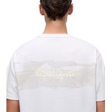 Napapijri T-shirt Heren Wit Katoen met Print