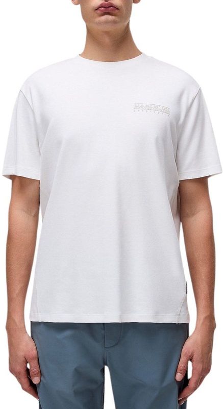 Napapijri T-shirt Heren Wit Katoen met Print