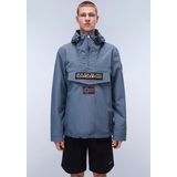 Napapijri - Rainforest Sum 3 - Regenjas - Blauw - 100% Polyamide - Capuchon, Waterdicht, Winddicht