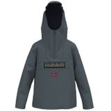 Napapijri - Anorak - Blauwe - Katoen - Met Capuchon en Rits