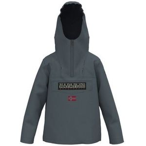 Napapijri - Anorak - Blauwe - Katoen - Met Capuchon en Rits