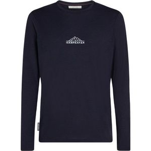 Icebreaker - Merino 150 Tech Lite LS Tee Road To Cook - T-shirt - Marine blauw