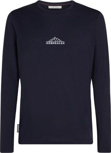 Icebreaker - Merino 150 Tech Lite LS Tee Road To Cook - T-shirt - Marine Blauw