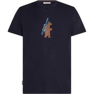 Icebreaker - Merino 150 Tech Lite SS Tee Bear Tour - T-shirt - Marine blauw
