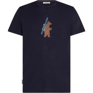 Icebreaker - Merino 150 Tech Lite SS Tee Bear Tour - T-shirt - Marine blauw