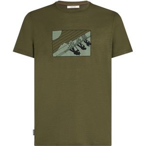 Icebreaker - Merino 150 Tech Lite SS Tee In The Wild - T-shirt - Kaki