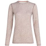 Icebreaker - W Merino 200 Oasis LS Crewe Flock Forms AOP - Thermokleding - Beige