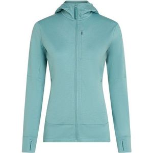 Icebreaker - Merino 260 Quantum IV L/S Zip Hoodie - Turkoois - Dames