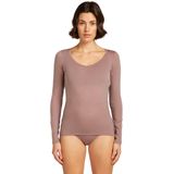 Icebreaker - W Merino 150 Siren LS Sweetheart Summit - Thermokleding - Bruin