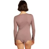 Icebreaker - W Merino 150 Siren LS Sweetheart Summit - Thermokleding - Bruin