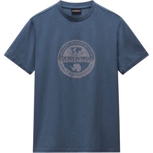 Napapijri - Antarctica Expedition Tee - T-shirt - Grijs - Katoen - Regular Fit