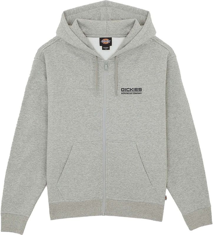 Dickies - Bolivar Full Zip Hoodie - Grijs - Heren