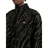 DICKIES Fleece jas 'Mount Hope'  groen / zwart