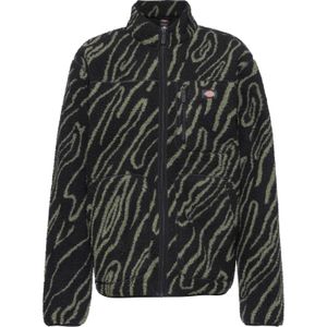 DICKIES Fleece jas 'Mount Hope'  groen / zwart
