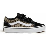 Vans - Old Skool V LEOPARD - Lage Sneakers - Zwart
