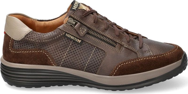 Mephisto Sacco - Sneaker - Grijs - Leer en Suède