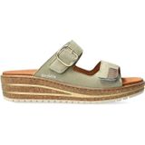 Mephisto - Mobils Randya - Dames Sandaal - Groen - Suède Leer