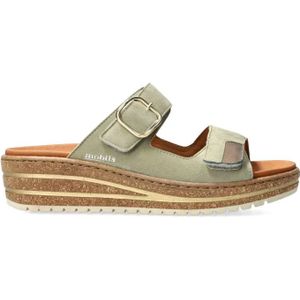 Mephisto - Mobils Randya - Dames Sandaal - Groen - Suède Leer