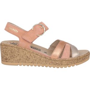 Mephisto - Mobils Nancia - Dames Sandaal - Roze - Suède Leer