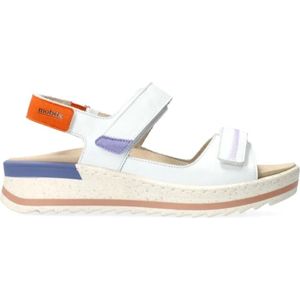 Mephisto - Mobils Elora - Dames Sandaal - Wit - Leer - Suède en Nubuck Inzetstukken
