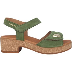 Mephisto Franka - Dames Sandaal - Groen - Kurkboog - SOFT-AIR Technologie