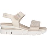 Mephisto - Rosane - Sandaal - Oranje - Nubuckleer/Wit Leer - Verstelbare Klittenbandsluitingen