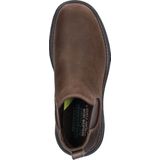 Skechers - Lockett Heath - Chelsea Boots - Bruin - Gevoerd Leer - Air-Cooled Memoryfoam