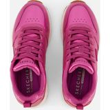 Gevoerd - Sneakers - Effen - Glad Leer - Middelhoge Hak