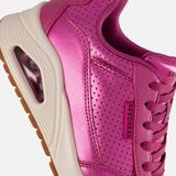 Gevoerd - Sneakers - Effen - Glad Leer - Middelhoge Hak