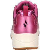 Gevoerd - Sneakers - Effen - Glad Leer - Middelhoge Hak