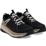 Vrijetijdsschoen - Zwart/taupe - Textiel - Vetersluiting - Laag