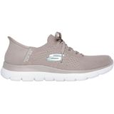 Skechers - SLIP-INS - SUMMITS NEW DAILY - Sneakers - Bruin - Textiel