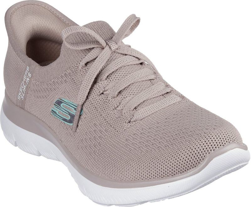 Skechers - SLIP-INS - SUMMITS NEW DAILY - Sneakers - Bruin - Textiel