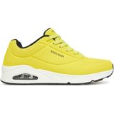 Skechers - Uno - Sneakers - Geel - Air-Cooled Memory Foam, Dempende Tussenzool