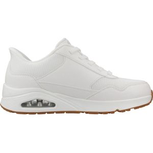 Skechers - Uno - Sneakers - Wit - Duurzaam Bovenwerk - Comfort Slip-ons