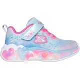 Skechers - ETERNAL HEART LIGHTS - Babyschoentjes - Lichtblauw/Multicolour - Klittenbandsluiting - Glitters