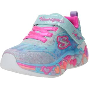 Skechers - ETERNAL HEART LIGHTS - Babyschoentjes - Lichtblauw/Multicolour - Klittenbandsluiting - Glitters