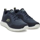 Skechers - TRACK-GLENDOR - Sneakers - Navy/limoen - Textiel