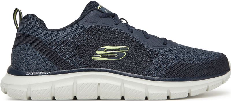 Skechers - TRACK-GLENDOR - Sneakers - Navy/limoen - Textiel