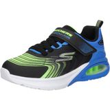 Skechers - Microscope Max Advance - Sneakers - Zwart met Groen en Blauw - Kunstleer en Textiel