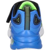 Skechers - Microscope Max Advance - Sneakers - Zwart met Groen en Blauw - Kunstleer en Textiel