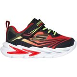 Skechers - Sneakers - Zwart - PU en Mesh - Klittenband en Vetersluiting