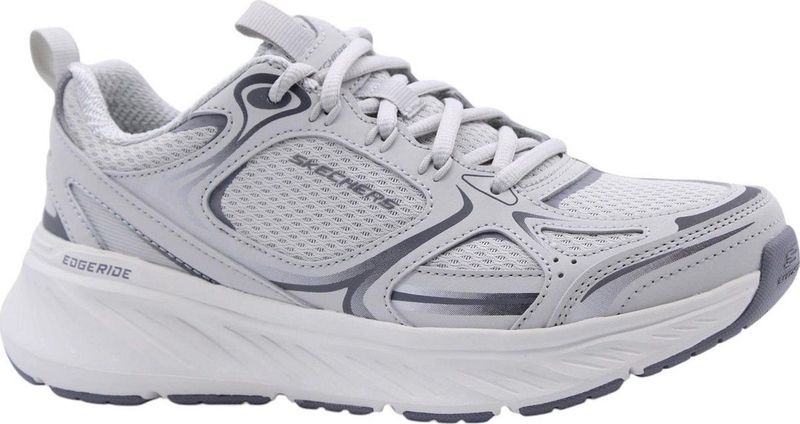 Skechers - Edgeride - Sneakers - Grijs - Retro met Metallic Accenten