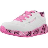 SKECHERS - Uno Lite - Lovely Luv - Wit - Polyester